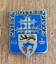 Insigne 110° RI Régiment d'infanterie /  Drago Paris H 114   /BB32