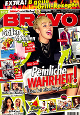 Magazine BRAVO n°32/2013,  Miley CYRUS,  ONE D,  LITTLE MIX,  Kristen STEWART.