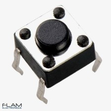 Rupteur commutateur micro switch 6x6x4,3mm black Button Switch Touch Contact