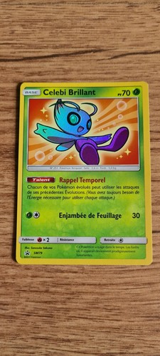 Carte pokémon celebi brillant - carte,