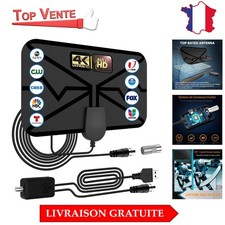 Antenne TV Intérieur TNT HD, 420KM Antenne HDTV numérique Longue portée