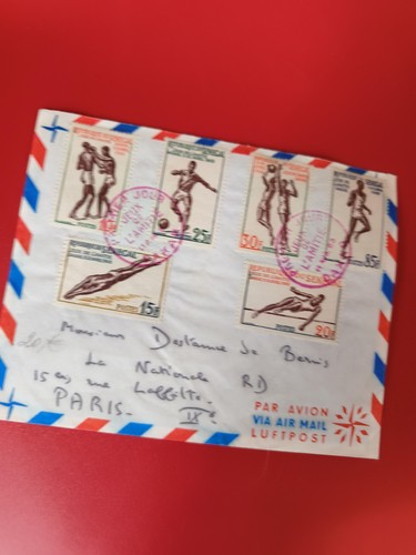 Ancienne lettre vintage avec
