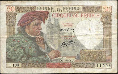 France billet 50 francs - france,
