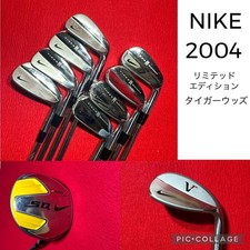 LOT DE 10 CLUBS DE GOLF NIKE GOLF TIGER WOODS ÉDITION LIMITÉE/SQ/Vr Flex-X av...