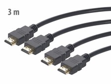 2 câbles HDMI compatibles 4K et 3D - 3m - Auvisio