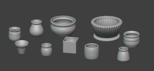 Mini pots resine pour - mini-pots,