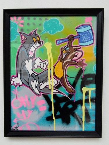 Tableaux popart streetart - tableaux,