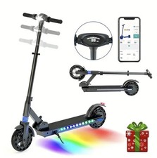 Trottinette Électrique Enfant Lumière LED 250W Hauteur Réglable 3 Vitesses