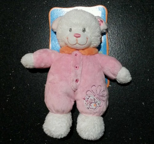 Neuf doudou peluche ours - doudou, blanc