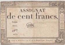 France Billet Assignat de Cent