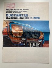 Vintage brochure sales de catalogue vente prospectus Ford 65 Taunus 17M 20M FR
