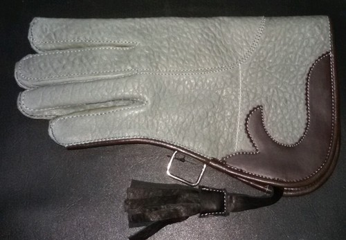 Fauconnerie gant cuir - cuir, 2