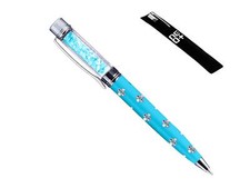 Stylo à bille de qualité avec cristaux Swarovski. GRATUIT 1 REMPLISSEMENT BLEU