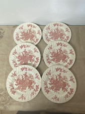 Lot de 6 assiette bounfil décors raisin corbeille made in staffordshire bon état