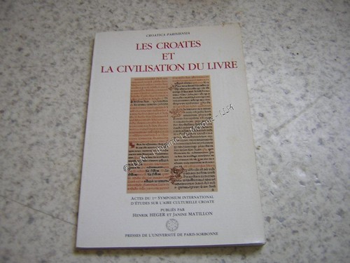 1986 croates civilisation du - &,