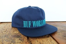 HUF Worldwide Casquette Snapback Neuf Bleu Marine