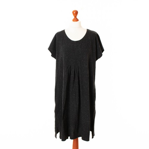 Robe noire manches courtes - noire,