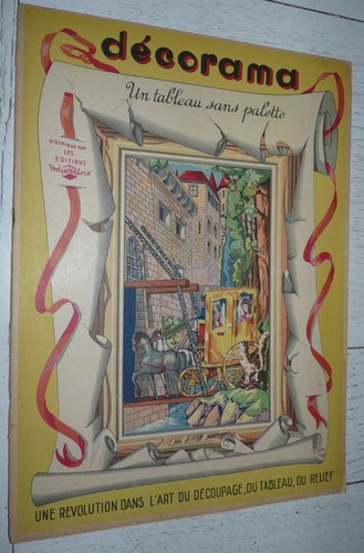 Rare cartonnage decoupage - rare,
