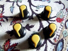 X5 knob bouton potard pour TABLE DE MIXAGE NEUF ..LOT DE 5 JAUNE