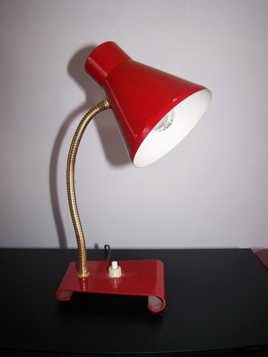 Lampe vintage bureau metal - bureau,