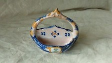 SALIERE CYGNE EN FAIENCE HENRIOT QUIMPER**