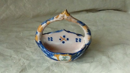 Saliere cygne faience - cygne, en