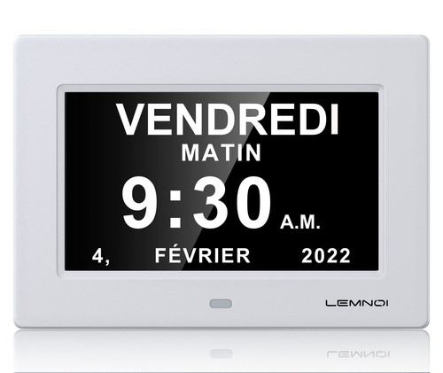 Pouce lcd horloge - 7",