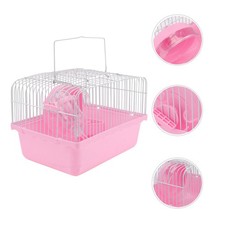  Cage Pour Hamster Rose Jouet Petits Animaux Transporteur De Voyage En