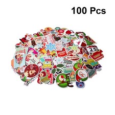 100 pièces valise Graffiti autocollant éléments de noël motif autocollant