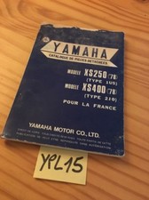 Yamaha parts list XS250 1U5 XS400 2J0 1978 catalogue pièce détachée XS 250 400