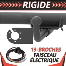 Attelage rigide pour Opel Corsa 3 C 3/5P Hayon 00-06+faisceau 13 broches