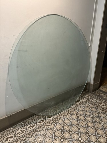 Grand plateau verre table - verre,