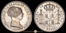 Isabel II 10 Reales (13,05g) 1864 Madrid CAL-596 EBC