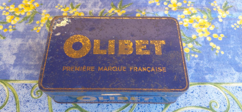 Ancienne boite olibet biscuits - ancienne,