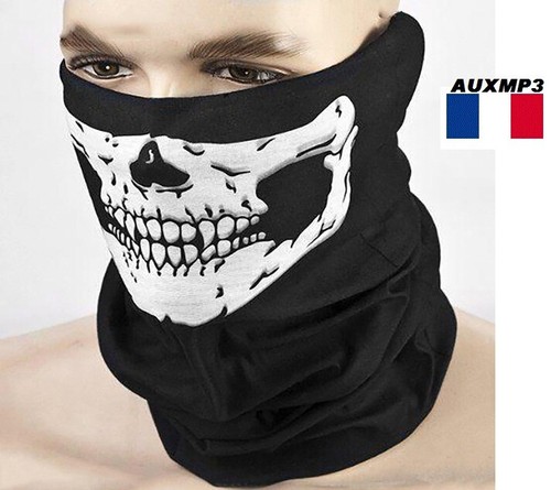 Cache cou squelette moto - , velo