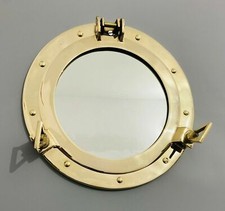 Miroir de hublot en laiton de