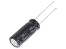2 x condensateur UHE0J222MPD1TD : électrolytique THT 2200uF 6,3VDC Ø10x25mm ±...
