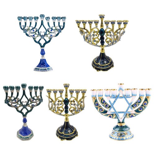 Menorah bougeoir peint - bougeoir, la