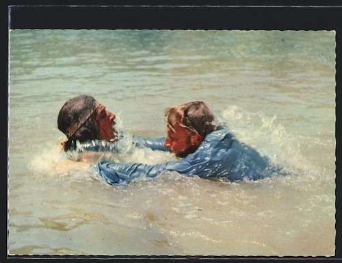 Carte postale scène film - carte, de