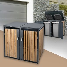 Abri pour 2 poubelles