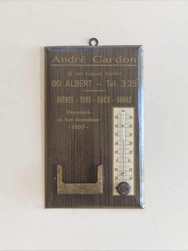 Ancien thermomètre calendrier - ancien,