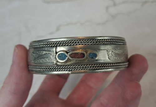 Bracelet berbère vintage jonc - bracelet,