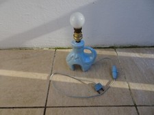 PIED DE LAMPE DE CHEVET BLEU ET OR ANNEES 50 - 60