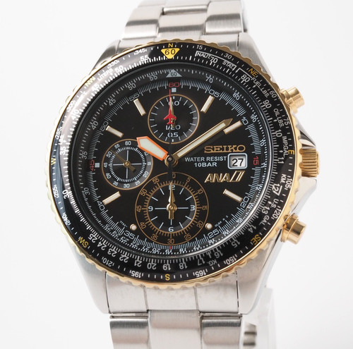 Chronographe quartz noir - chronographe,