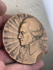 Médaille Bronze commémoratives de la Révolution française, Robespierre -1987 Mdp