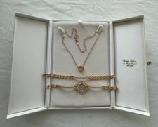 bijoux neuf couleur or rose avec écrin avec montre collier et bracelet/6985M0
