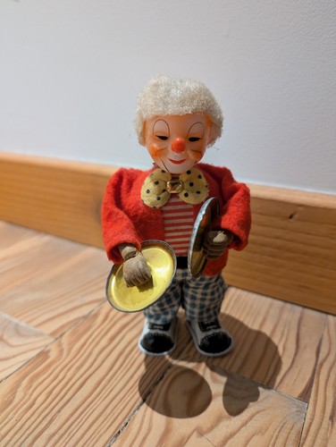 Japan mechanical toy clown - ,