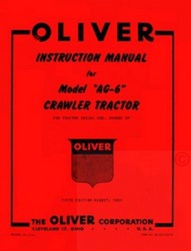 Oliver cletrac crawler - ag-6,