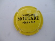 capsule MOUTARD Père et fils, jaune et noir, sans cercle, Nouvelle, N°27a