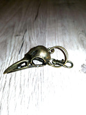 Porte Clé Mylène Farmer Nevermore 2023 Crâne De Corbeau Doré 